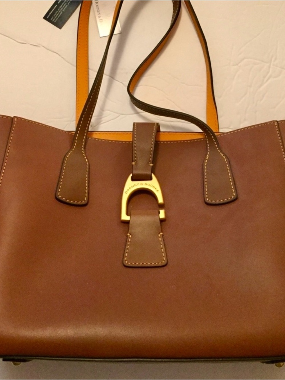 Rare Dooney & Bourke Brown Shannon Leather Tote